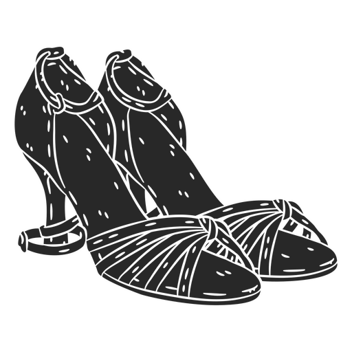 Roupa de sapato de salto de dança simples Desenho PNG