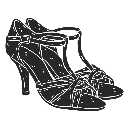 Simple dancing heels clothing PNG Design