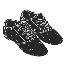 Ropa sencilla de zapatos de baile. Diseño PNG