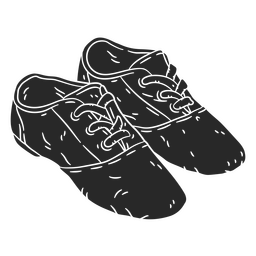 Simple dancing shoes clothing PNG Design