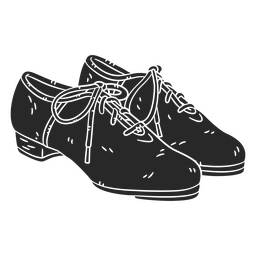 Ropa de zapatos de claqué de baile simple Diseño PNG