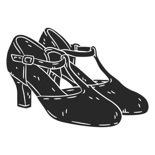 Einfache tanzende weibliche Steppschuhkleidung PNG-Design