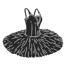Simple dancing ballet clothing PNG Design Transparent PNG