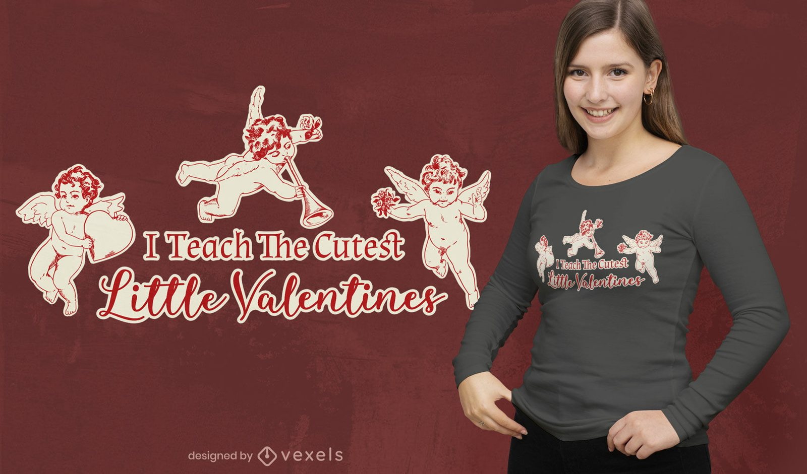 Amor-Baby-Valentinstag-T-Shirt-Design
