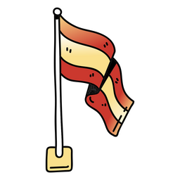 Spanish flag education icon PNG Design