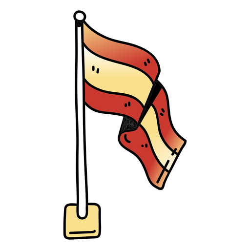 Icono de educación de bandera española Diseño PNG