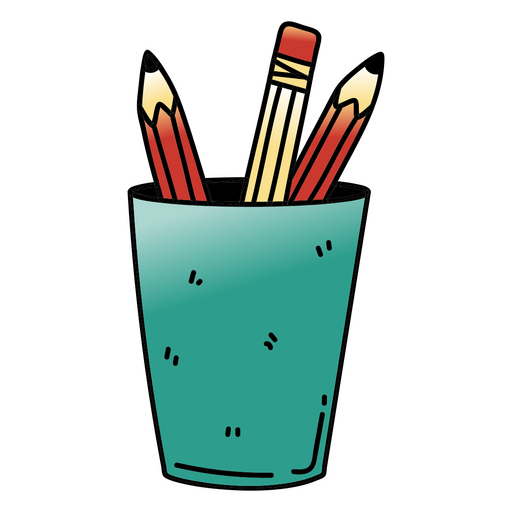 Icono de educación de lápices de clase de español Diseño PNG