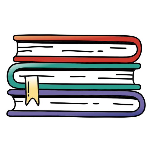 Spanish class study books icon PNG Design