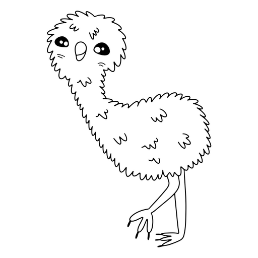 Australisches Emu süßes Tier PNG-Design