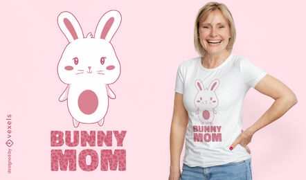 Bunny mom cute t-shirt design