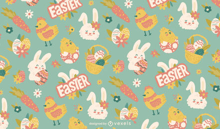Ostern Elemente Musterdesign