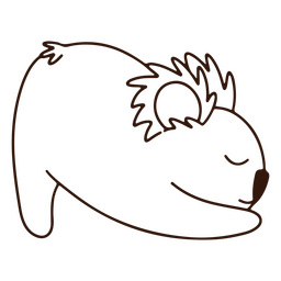 Coração de derretimento do curso de coala Yogui Desenho PNG