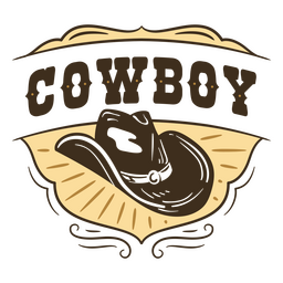 Insignia de cita de vaquero Diseño PNG