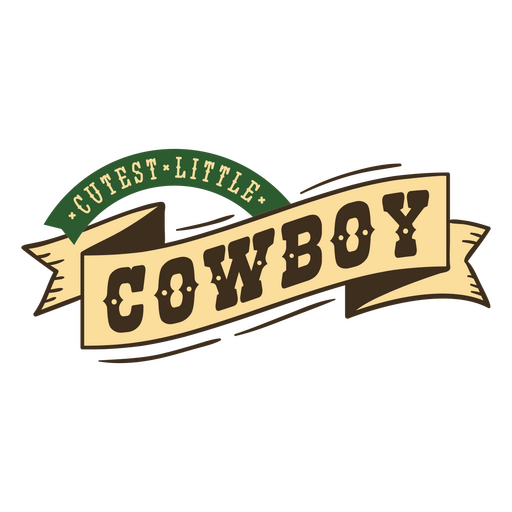 Distintivo de citação de pequeno cowboy Desenho PNG