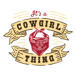 Insignia de cita de cosa de vaquera Diseño PNG