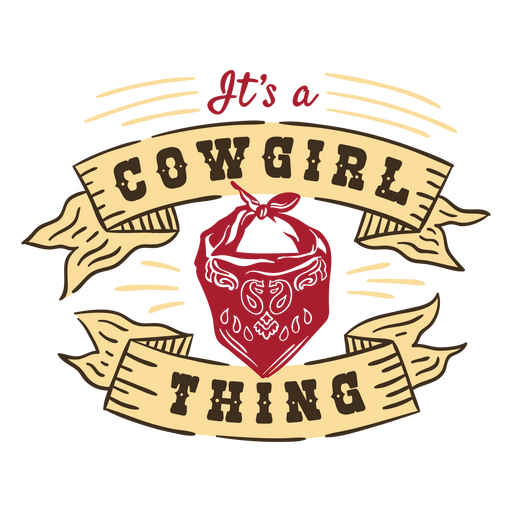 Cowgirl-Sache-Zitat-Abzeichen