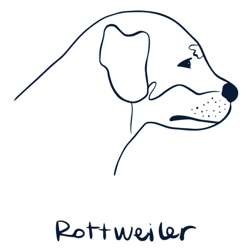 Perro raza Rottweiler animal Diseño PNG