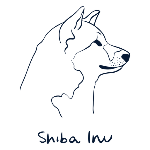 Perro raza Shiba Inu animal Diseño PNG