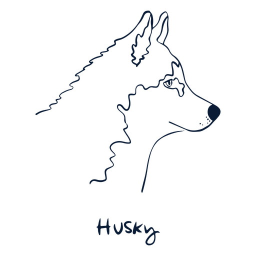 Perro de raza Husky animal Diseño PNG