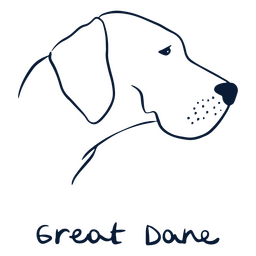 Dog breed Great Dane animal PNG Design Transparent PNG