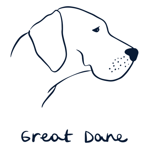 Dog breed Great Dane animal PNG Design