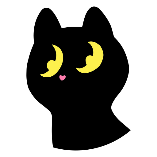Desenho de animal de gato preto