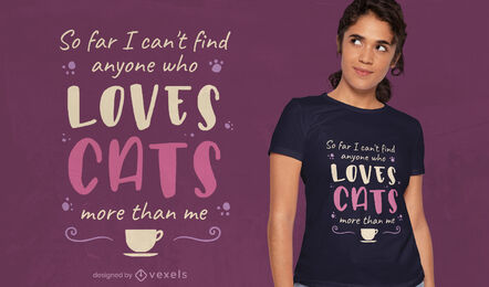 Katzenliebhaber-Zitat-T-Shirt-Design
