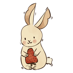 Personagem de morango de coelhinho fofo Desenho PNG
