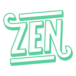 Zen stroke quote PNG Design
