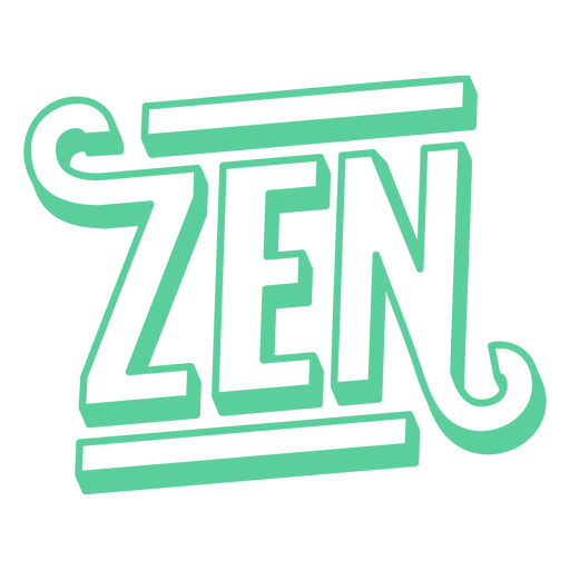 Zen-Strich-Zitat PNG-Design