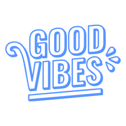 Cita de trazo de buenas vibraciones Diseño PNG