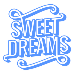Cita de trazo de dulces sueños Diseño PNG