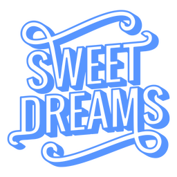 Sweet dreams stroke quote PNG Design Transparent PNG