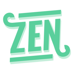 Zen flat quote PNG Design