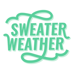 Citação de clima de suéter plana Desenho PNG