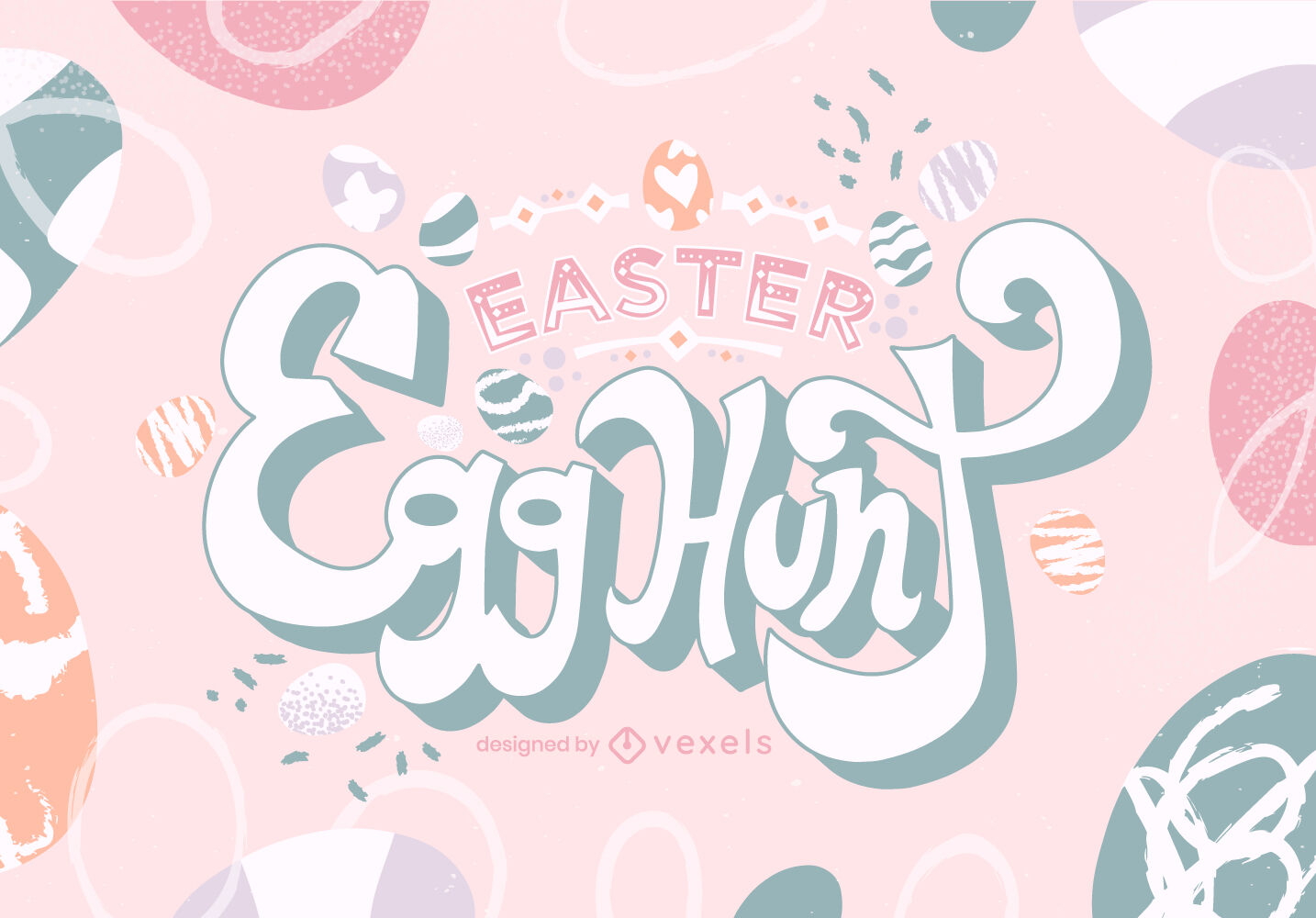 Easter egg hunt lettering