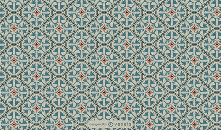 Retro-Fliesenmuster-Design