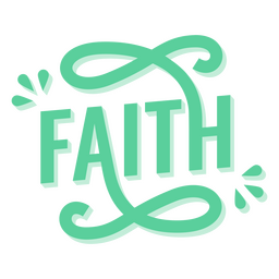 Faith flat quote popular words PNG Design Transparent PNG