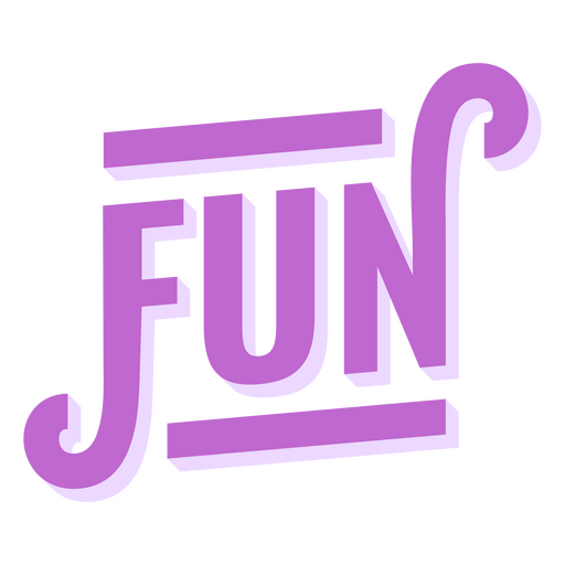 Fun Flat Zitat beliebte Wörter PNG-Design