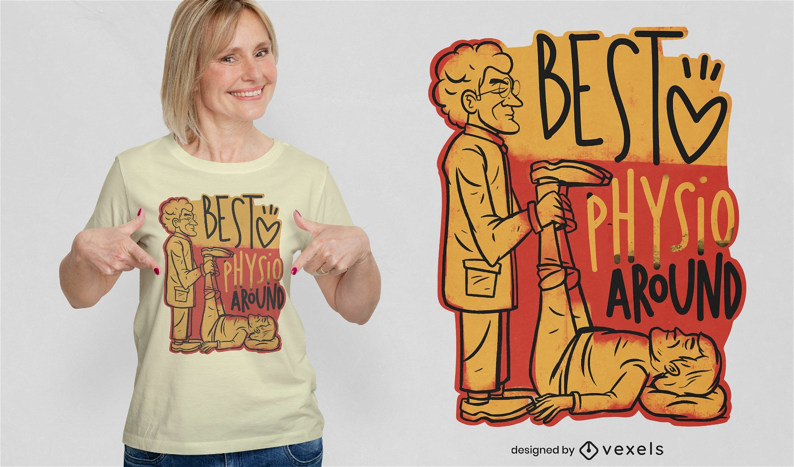 Physiotherapist funny t-shirt design