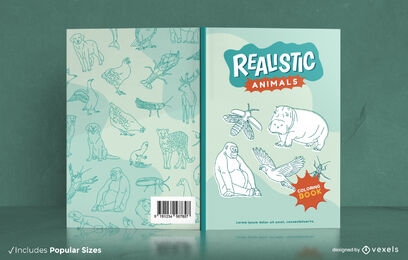 capa do livro animais realistas