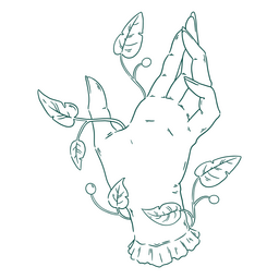 Mão de golpe simples mágico de fada Desenho PNG