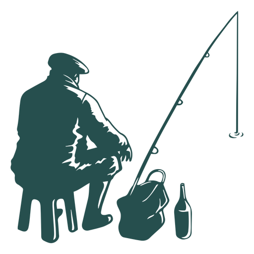 Pescador de pessoas de pesca Desenho PNG