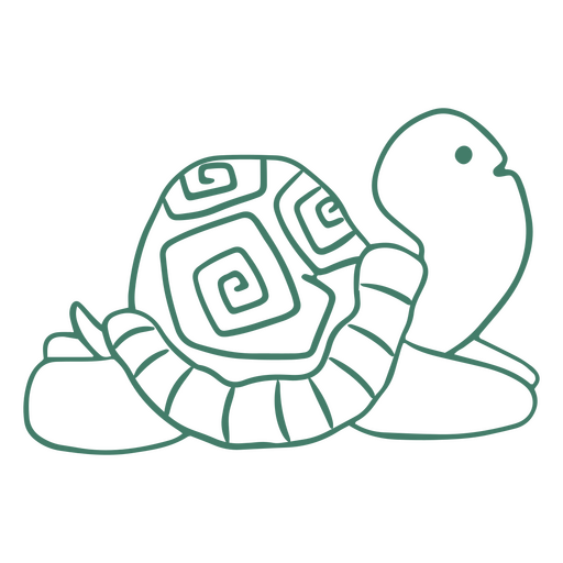 Personagem de curso simples de ioga de tartaruga fofa