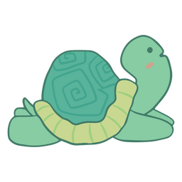 Cute turtle yoga character