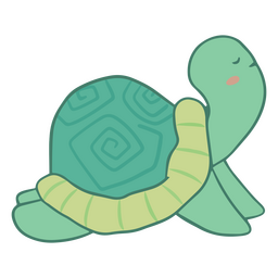 Cute turtle yoga pose character PNG Design Transparent PNG