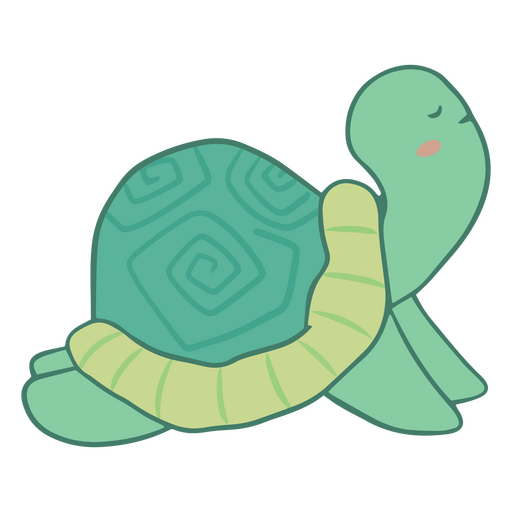 Cute turtle yoga pose character PNG Design