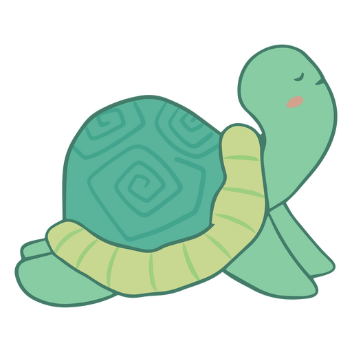 Netter Schildkröten-Yoga-Pose-Charakter PNG-Design