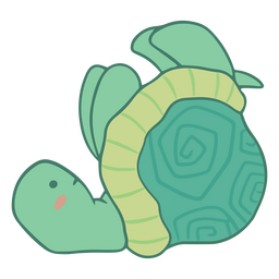 Cute turtle yoga meditation character PNG Design