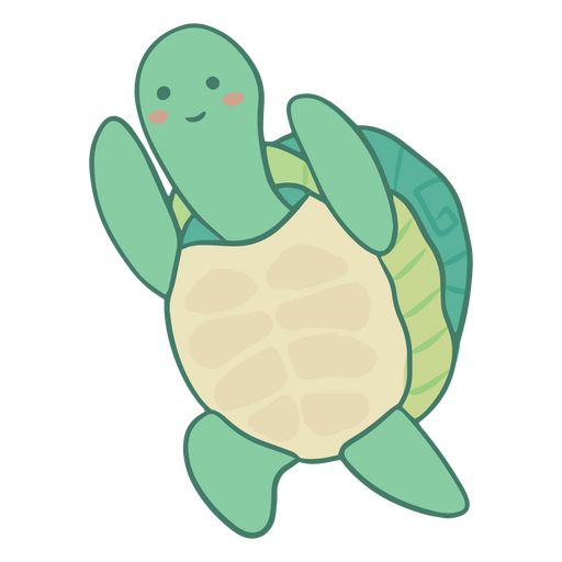 Water turtle yoga character PNG Design